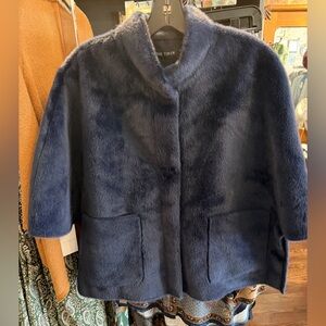 Love Token Deep Blue Navy Violet Topper Jacket